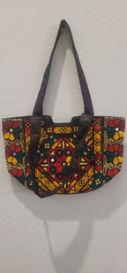 Traditional Pakistani Hand-Embroidered Shoulder Bag - Artisan Crafted