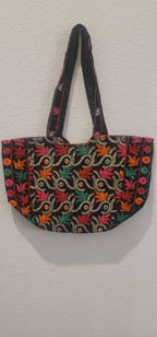 Traditional Pakistani Hand-Embroidered Shoulder Bag - Artisan Crafted