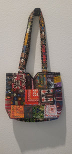 Traditional Pakistani Hand-Embroidered Shoulder Bag - Artisan Crafted