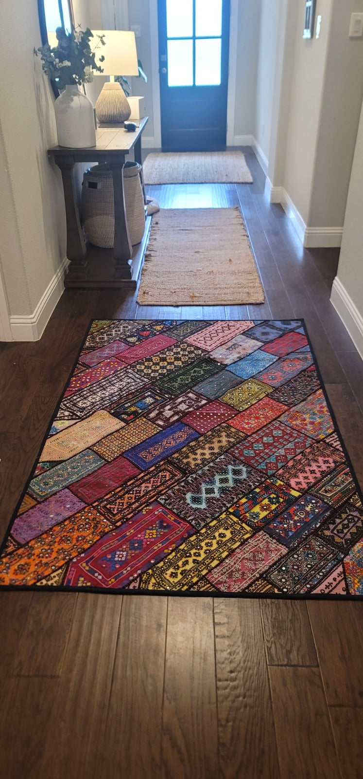 Handcrafted "Rajasthan Patchwork" Wall Tapestry - Bohemian Charm